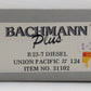 Bachmann 31102 HO Union Pacific B23-7 Diesel-Powered Locomotive #124 LN/Box