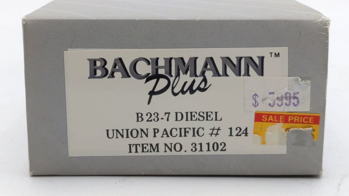 Bachmann 31102 HO Union Pacific B23-7 Diesel-Powered Locomotive #124 LN/Box