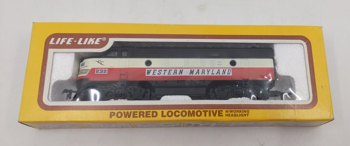 Life Like 8373 HO Western Maryland 1982 F-7 Locomotive Limited Edition #232