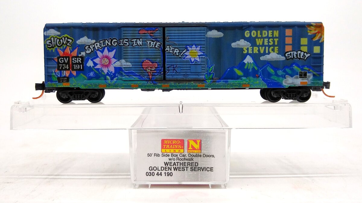 Micro-Trains 03044190 N GWS Weathered 50' Rib Side Double Door Boxcar