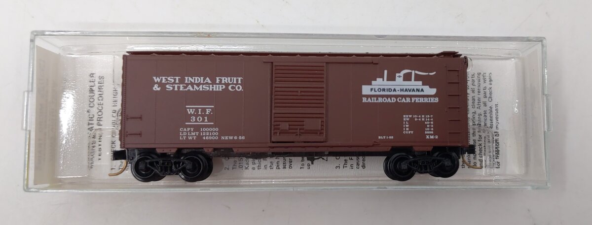 Micro-Trains 02000370 N West India Fruit & Co. 40' Single Door Boxcar #301 NIB