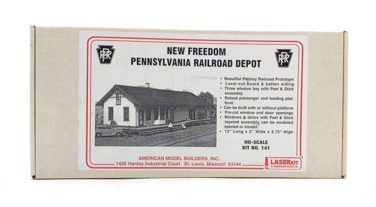 American Model Builders 141 HO New Freedom PRR Depot Laser Art Kit