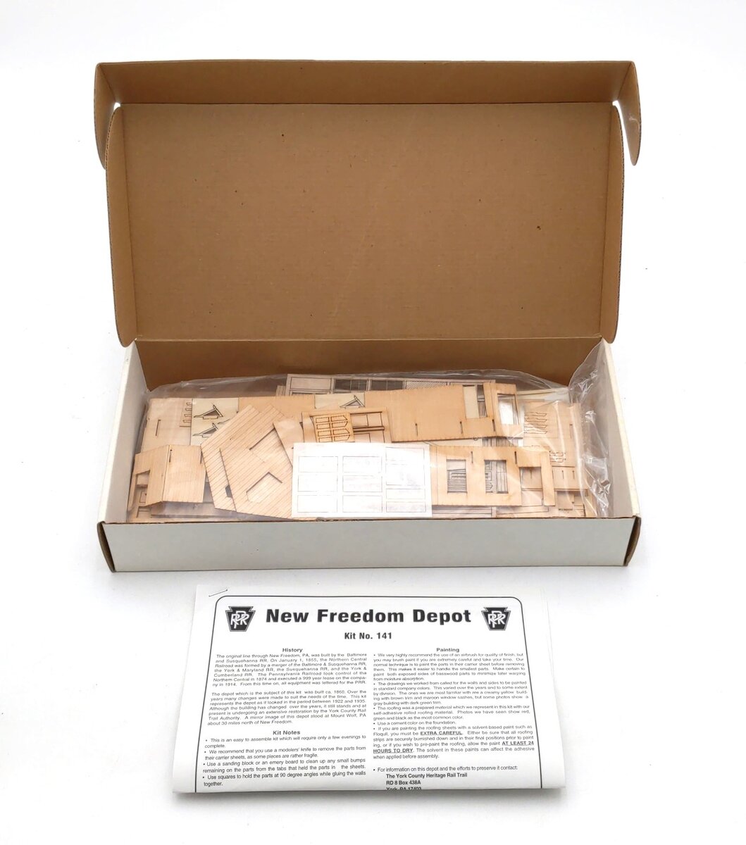 American Model Builders 141 HO New Freedom PRR Depot Laser Art Kit