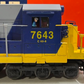 Lionel 6-18215 O Gauge CSX Dash 8 Diesel Engine #7643 VG/Box