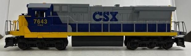 Lionel 6-18215 O Gauge CSX Dash 8 Diesel Engine #7643 VG/Box