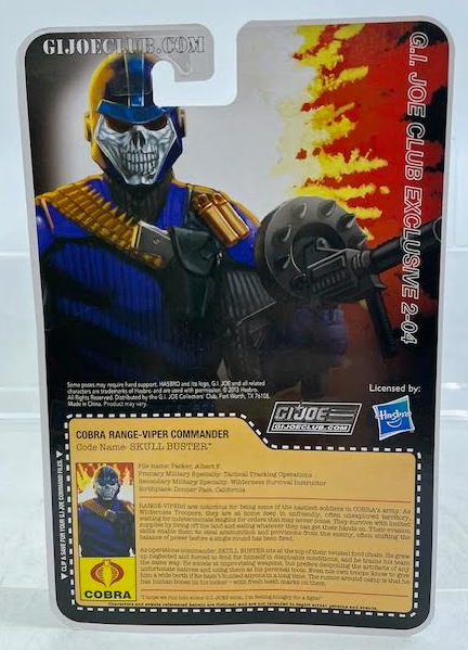 GI Joe on sale CLUB EXCLUSIVE SKULL BUSTER