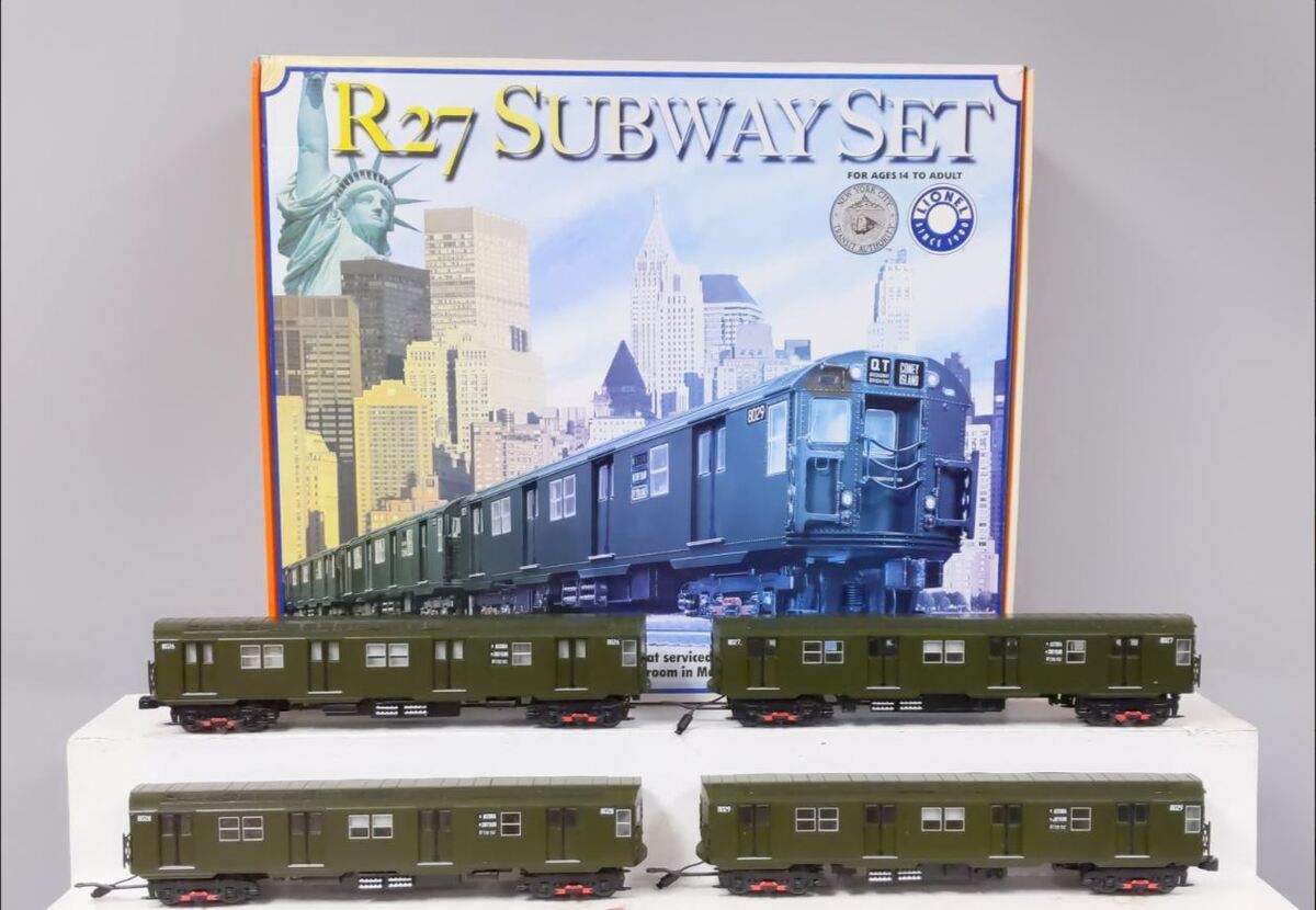 Lionel 6-31751 O Gauge MTA R-27 Subway Set EX/Box