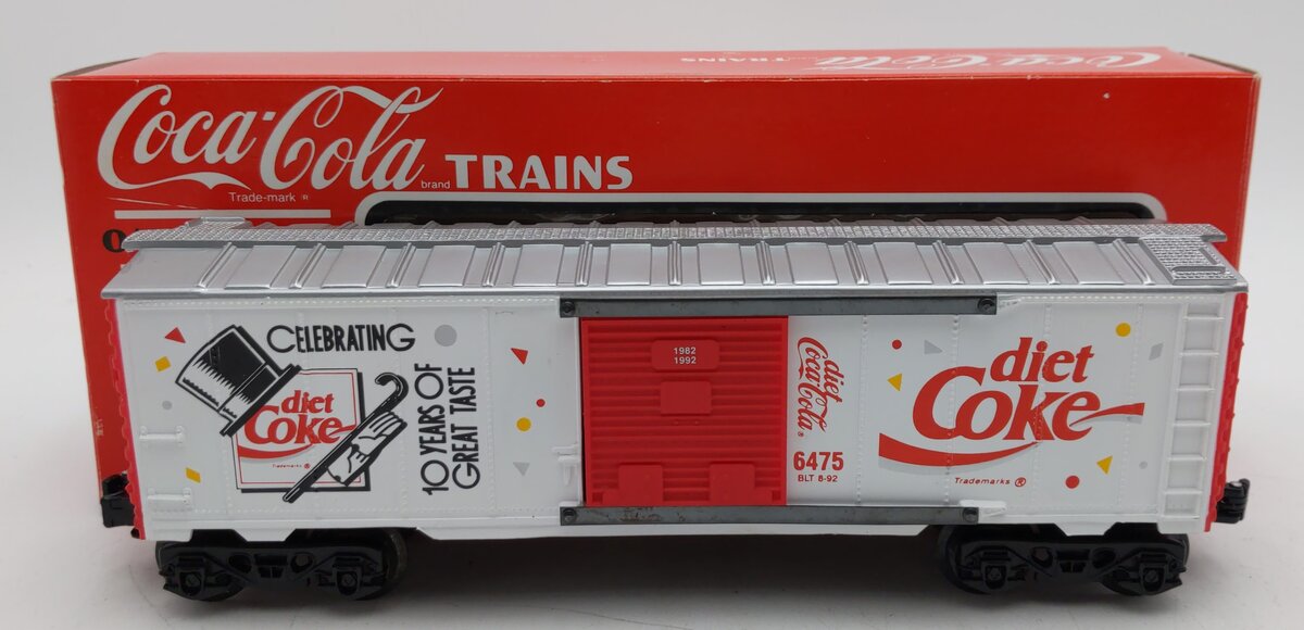 K-Line K6475 O Gauge 10th Anniversary Diet Coca Cola Boxcar EX/Box