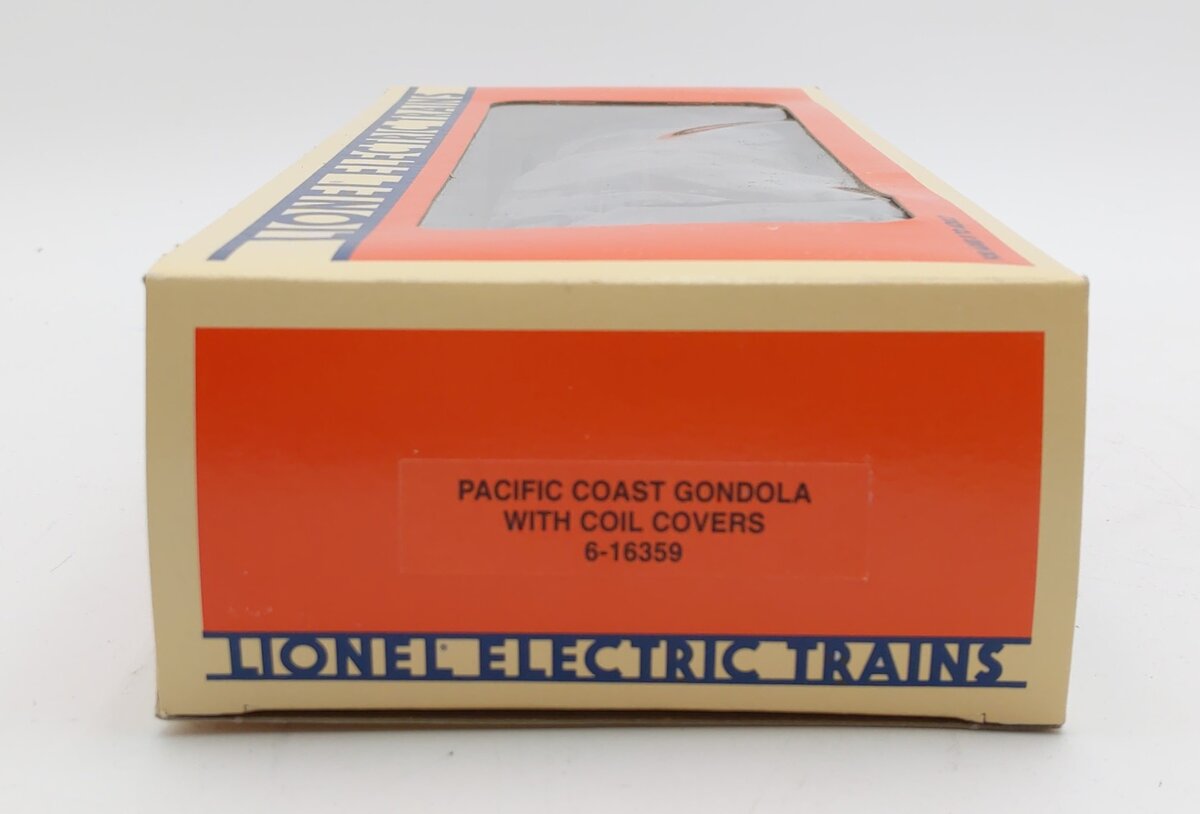 Lionel 6-16359 O Gauge Pacific Coast Gondola with Coil Covers