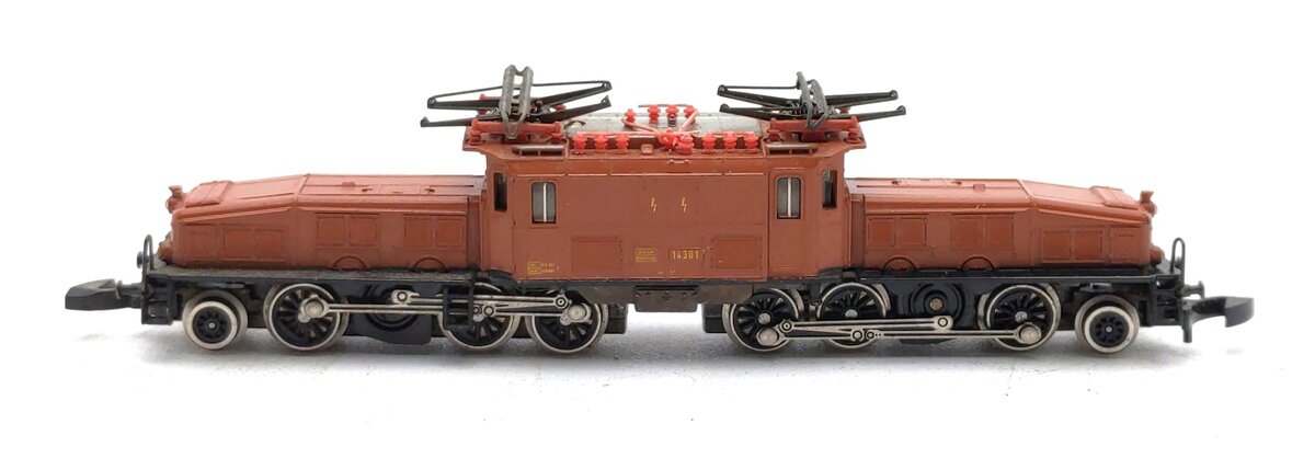 Marklin 8852 Z Scale SBB Electric Crocodile Locomotive #14301 EX – Trainz