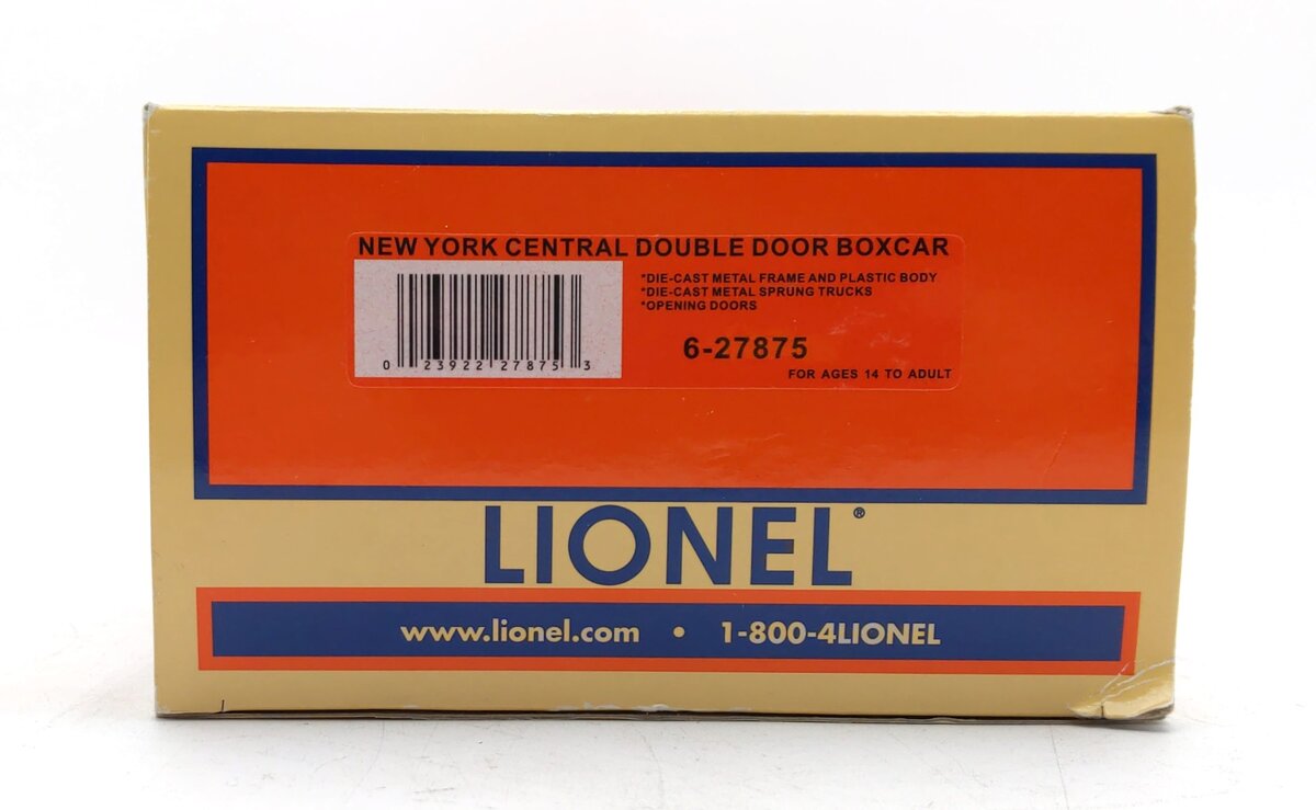 Lionel 6-27875 O New York Central Double-Door Boxcar #45395