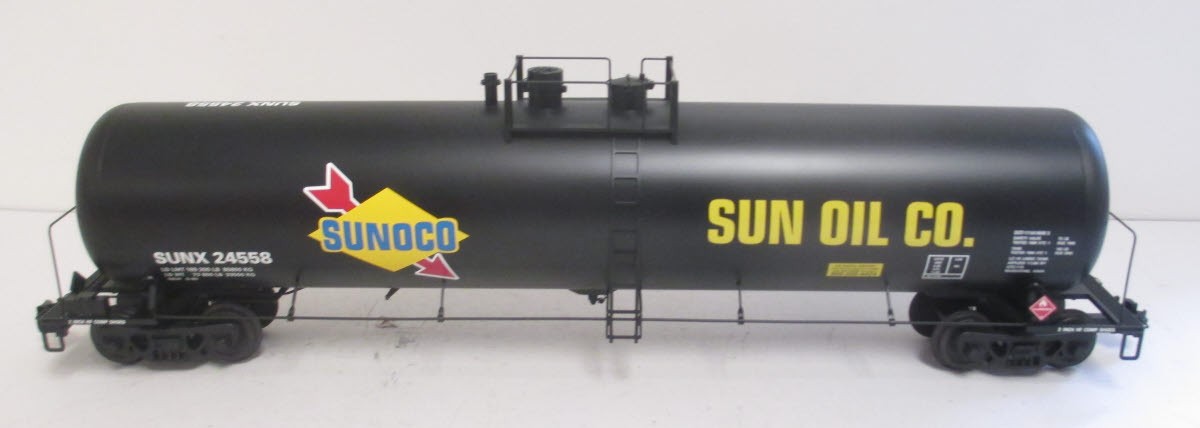 USA Trains 15165 Sunoco Tank Car with Extruded Aluminum Body - Metal Wheels