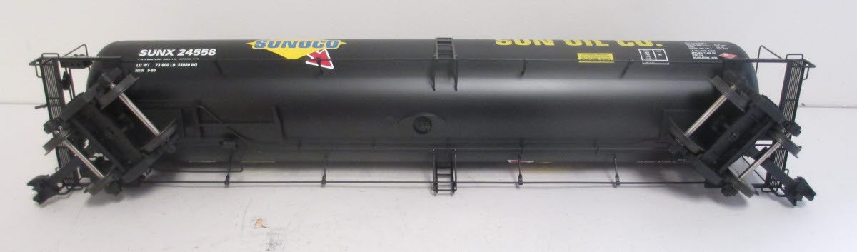 USA Trains 15165 Sunoco Tank Car with Extruded Aluminum Body - Metal Wheels