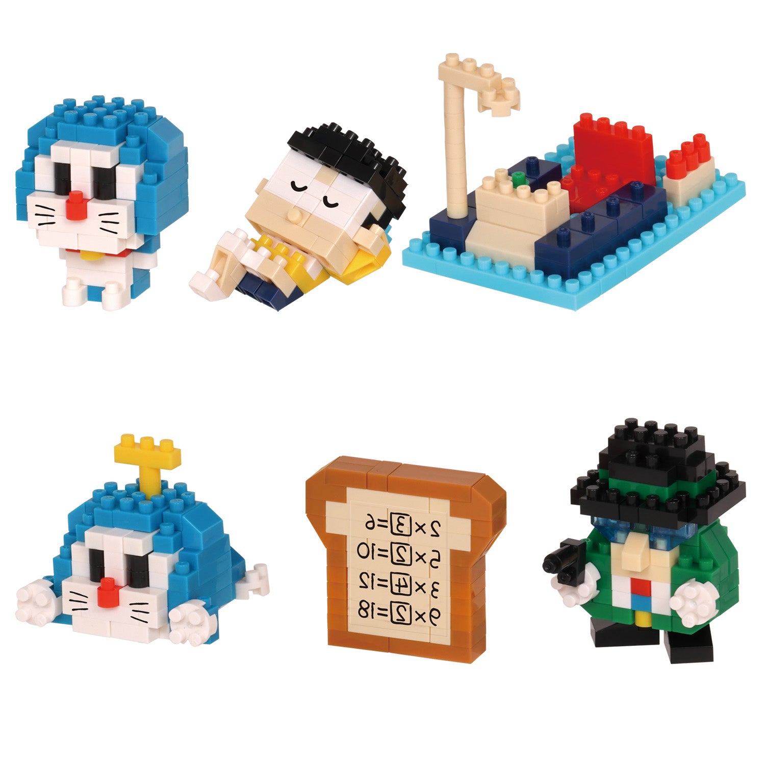 Nanoblock 22401 Mininano Series Doraemon Vol.2 Blocks Blind Box (Set of 6)