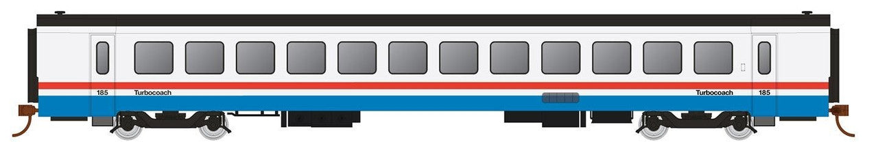 Rapido Trains 25104 HO Amtrak RTL Turboliner Phase III Early Coach #185