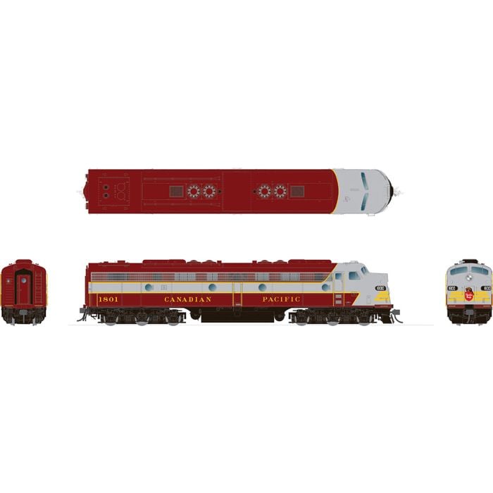 Rapido Trains 028513 HO CP Block EMD E8A Diesel Locomotive With Sound ...