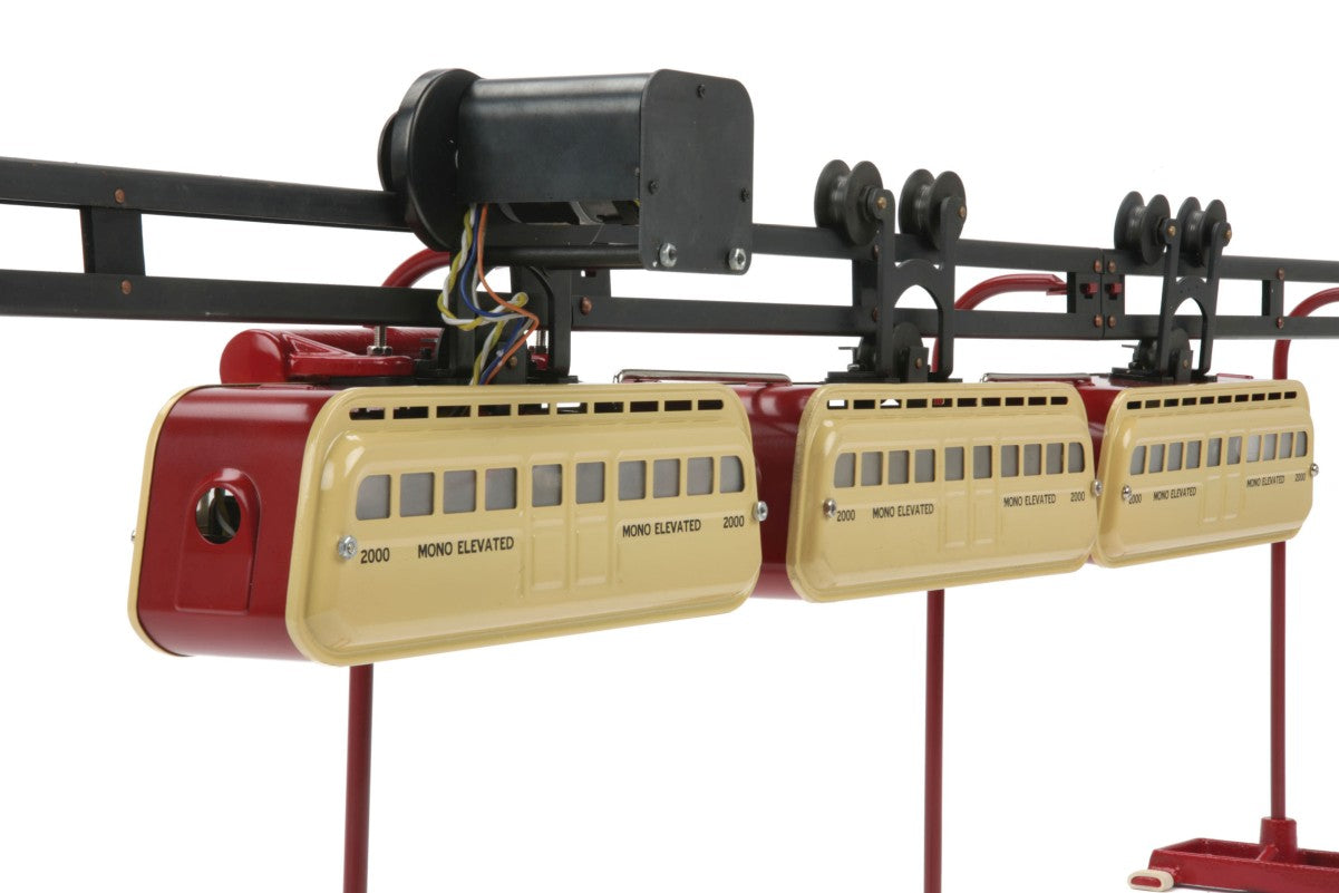 MTH 10-3047-1 O Red/Cream Detroit Monorail Set with Proto-Sound 3.0