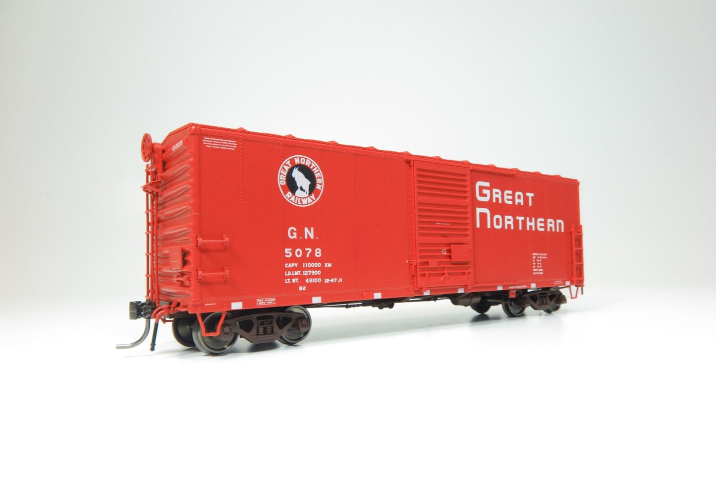 Rapido Trains 155008A HO Great Northern 40'' Boxcar with Late IDNE