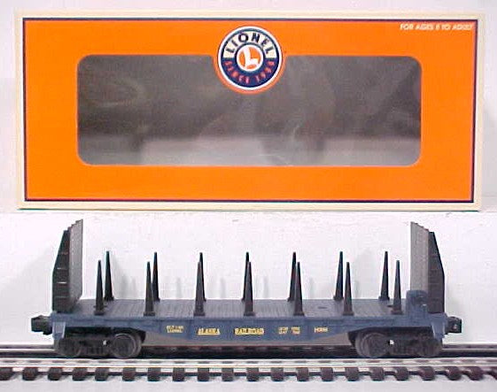 Lionel 6-16396 O Gauge Alaska Flatcar with Bulkheads