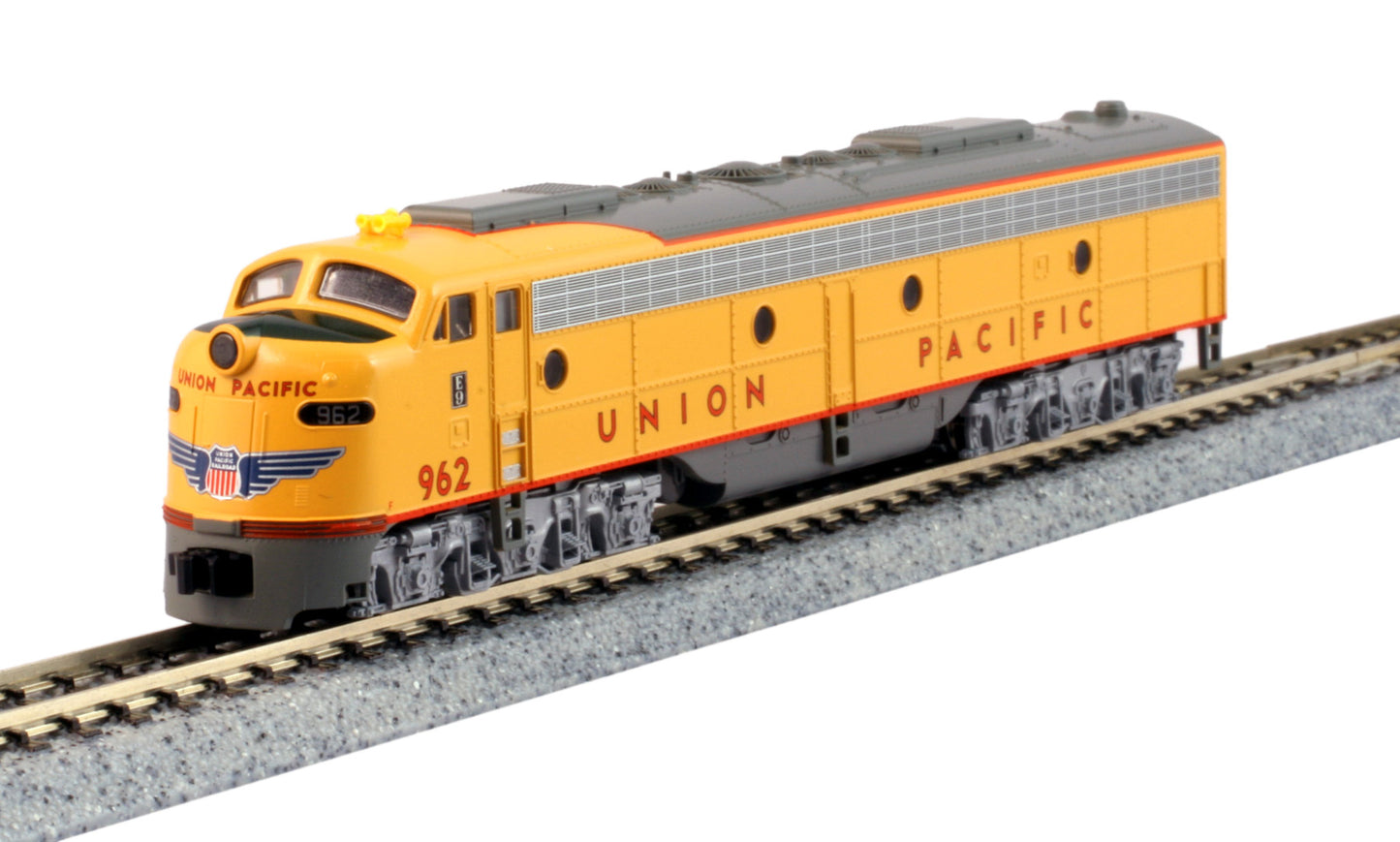 Kato 176-5318 N Union Pacific Nose Herald EMD E9A Diesel Locomotive #962