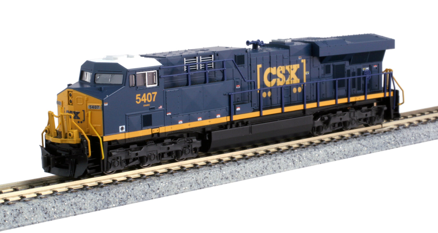 Kato 176-8937 N Scale CSX GE ES44DC Boxcar Logo Diesel Locomotive #5407