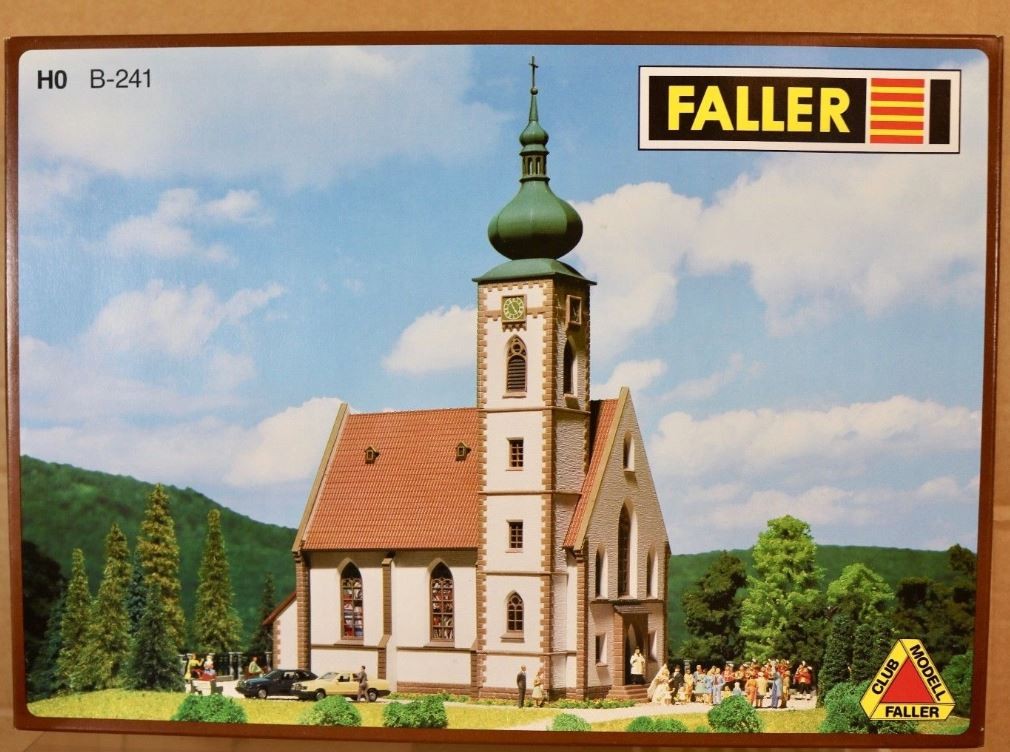 Faller B-241 HO Scale Gauge Village Church Model Railroad Layout Kit NP