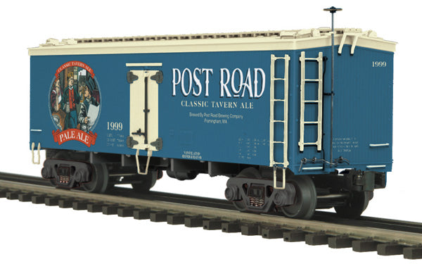 MTH 20-94344 O Post Road Ale 36’ Woodsided Reefer Car #1999