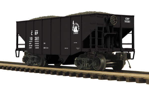 MTH 20-97268 2-BAY FISH BELLY HOPPER CAR CENTRAL RR OF PENNSYLVANIA