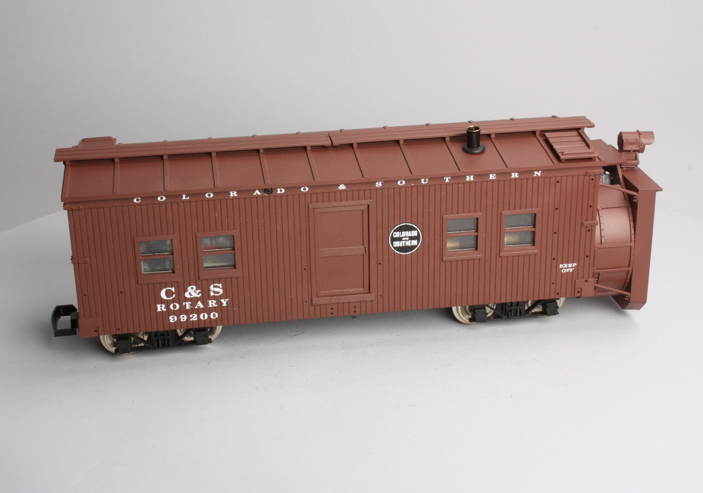 USA Trains 2101 G Colorado & Southern Rotary Snow Plow #99200 - Metal Wheels