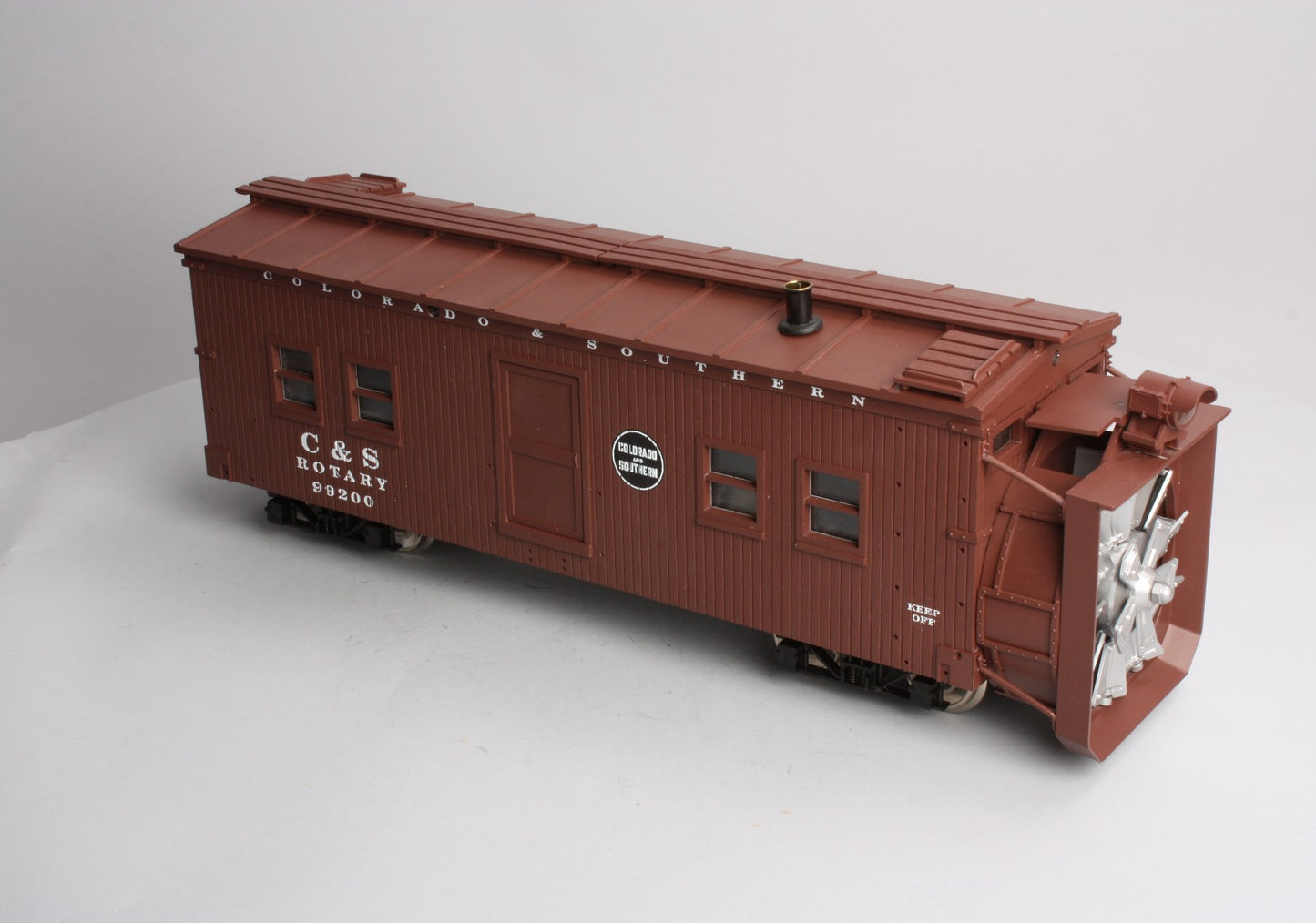 USA Trains 2101 G Colorado & Southern Rotary Snow Plow #99200 - Metal Wheels