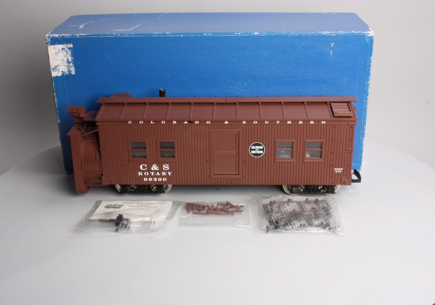 USA Trains 2101 G Colorado & Southern Rotary Snow Plow #99200 - Metal Wheels