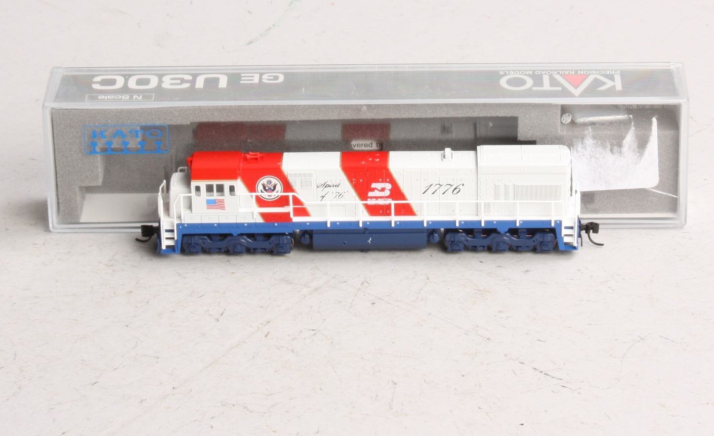 Kato 176-0937 N U30C BN #1776/Bicentennial Powered Diesel Locomotive