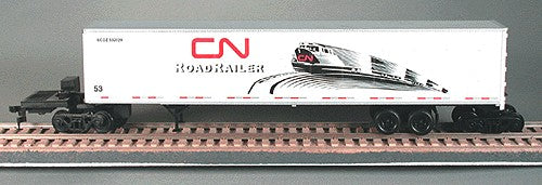 Bowser 55532 HO Scale Canadian National 53' Duraplate RoadRailer Kit