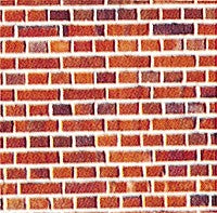 Vollmer 6042 Embosssed Red Brick Sheet