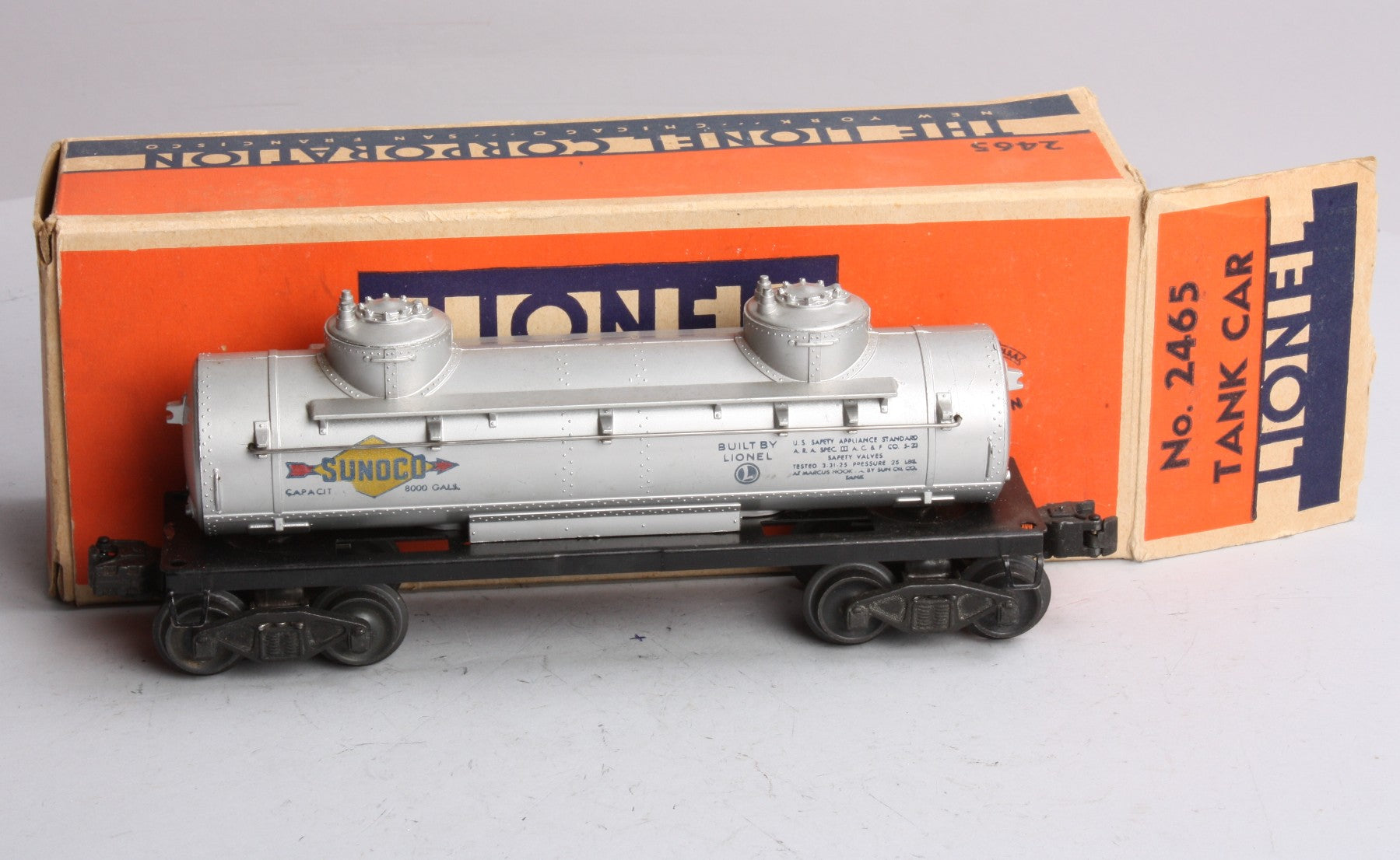 Lionel 2465 Vintage O Sunoco Double Dome Tank Car – Trainz