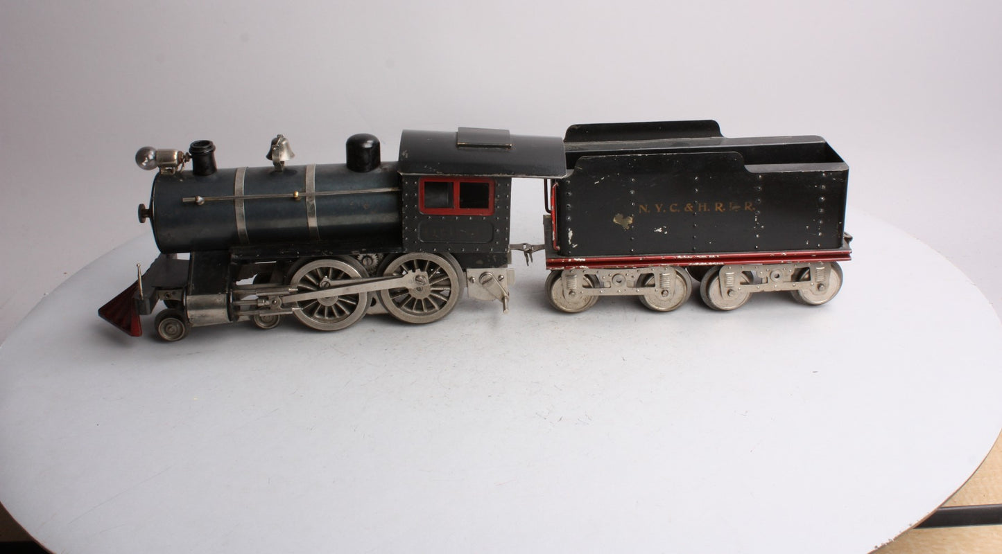 Lionel 6 Vintage Standard Gauge Prewar 4-4-0 Steam Locomotive and Tender