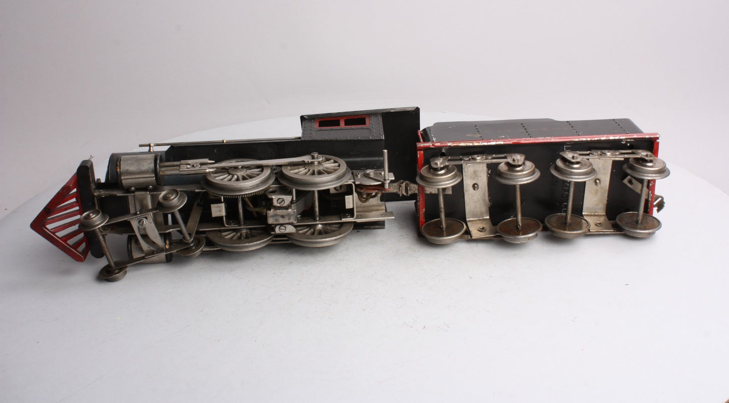 Lionel 6 Vintage Standard Gauge Prewar 4-4-0 Steam Locomotive and Tender