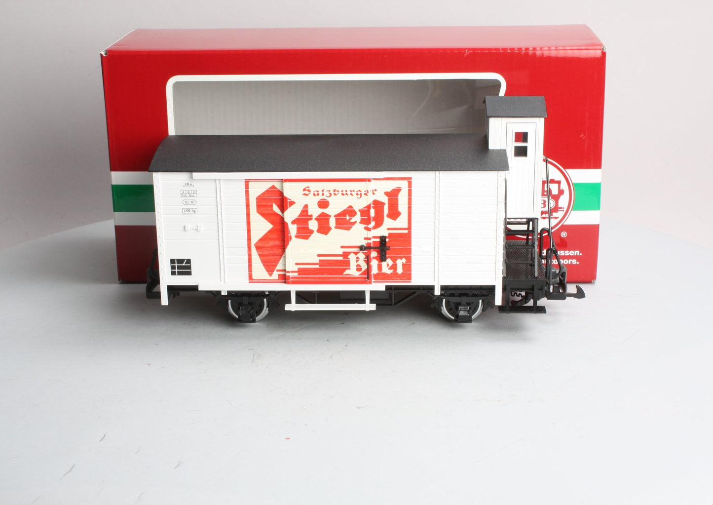 LGB 41263 Stiegl Beer Car (Metal Wheels)