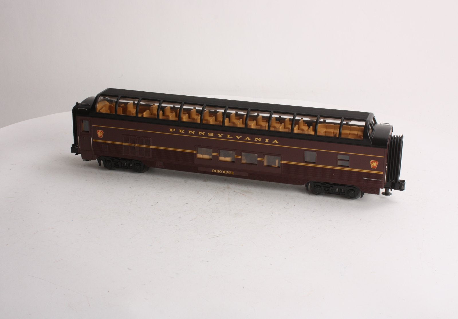 MTH 30-67157 PRR 60' Streamlined Full-Length Vista Dome – Trainz