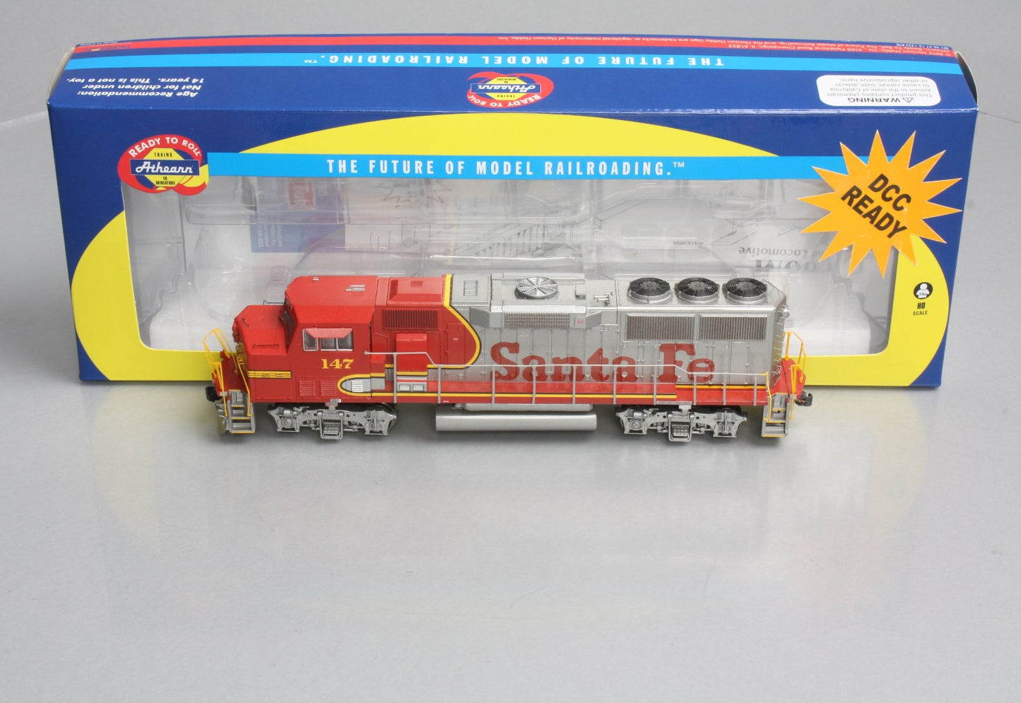 Athearn 88847 HO Scale Santa Fe GP60M Diesel Locomotive #147