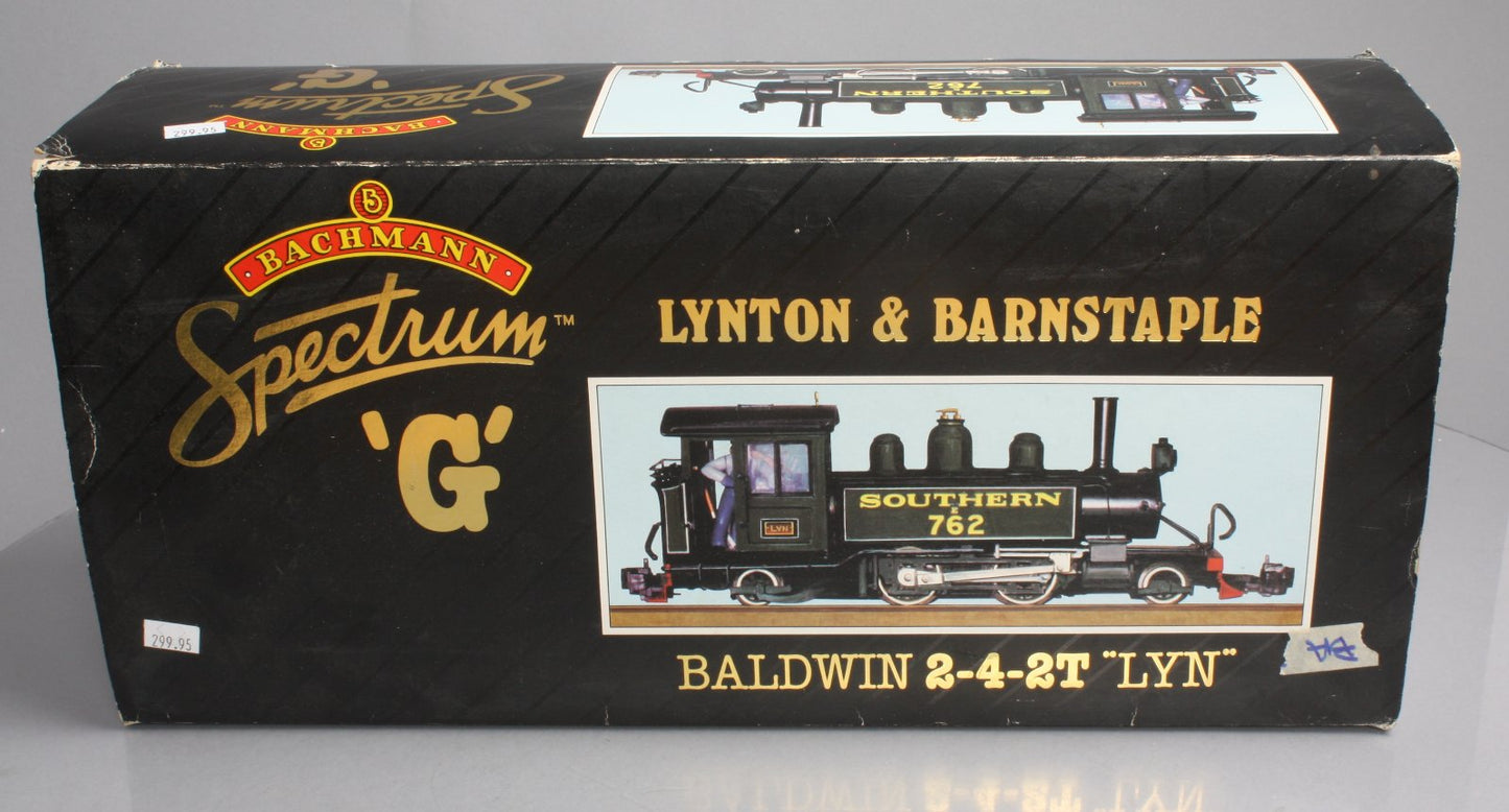 Bachmann 91196 G Scale 2-4-2 Southern Baldwin Lyn Steam Locomotive