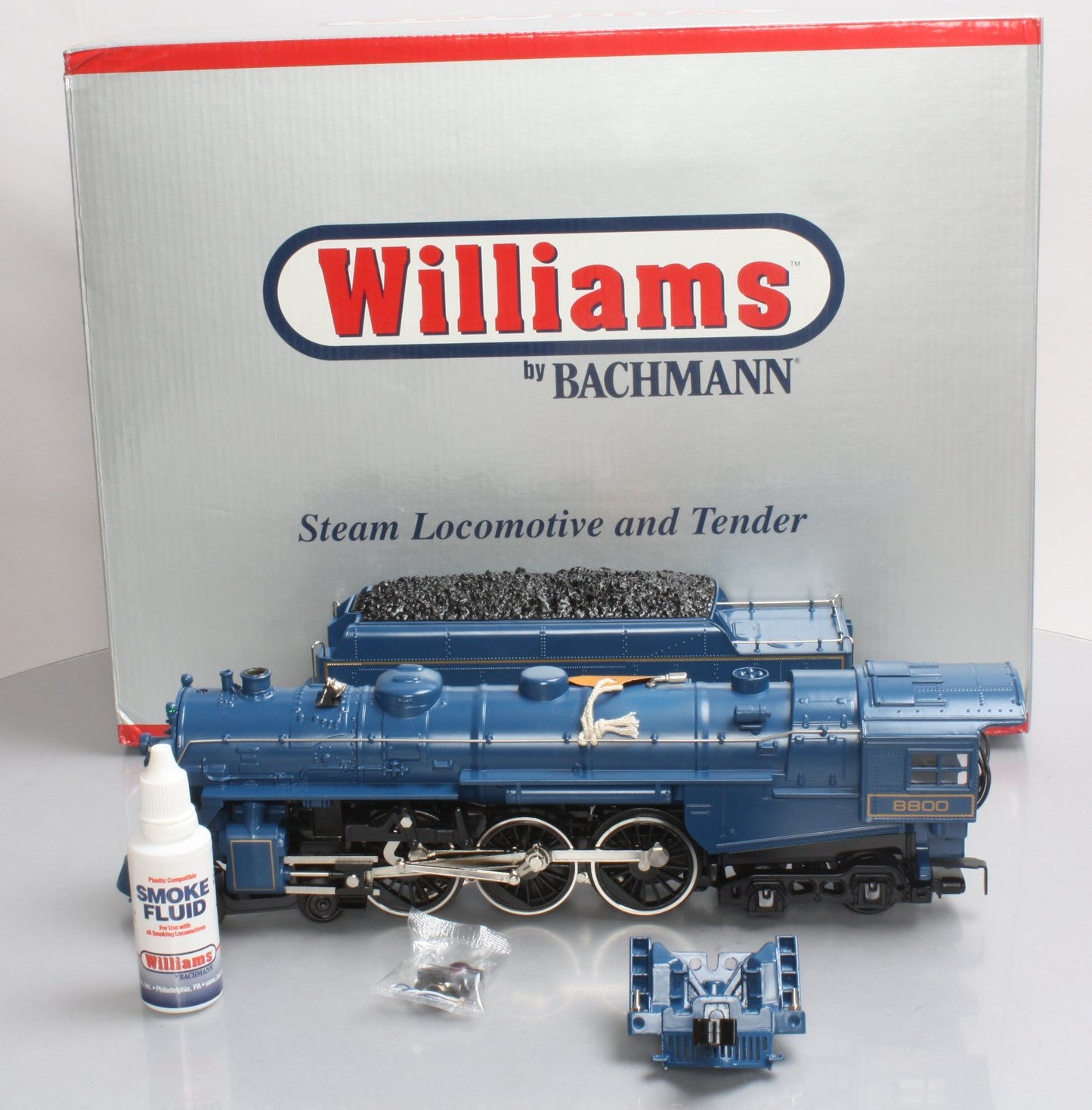 Williams 40207 CNJ 4-6-4 Semi-Scale Hudson Steam Locomotive #8800