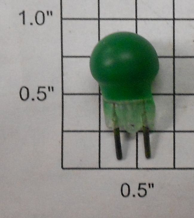 Lionel 19G 12 Volt 2-Pin Translucent Green Small Globe Light Bulb