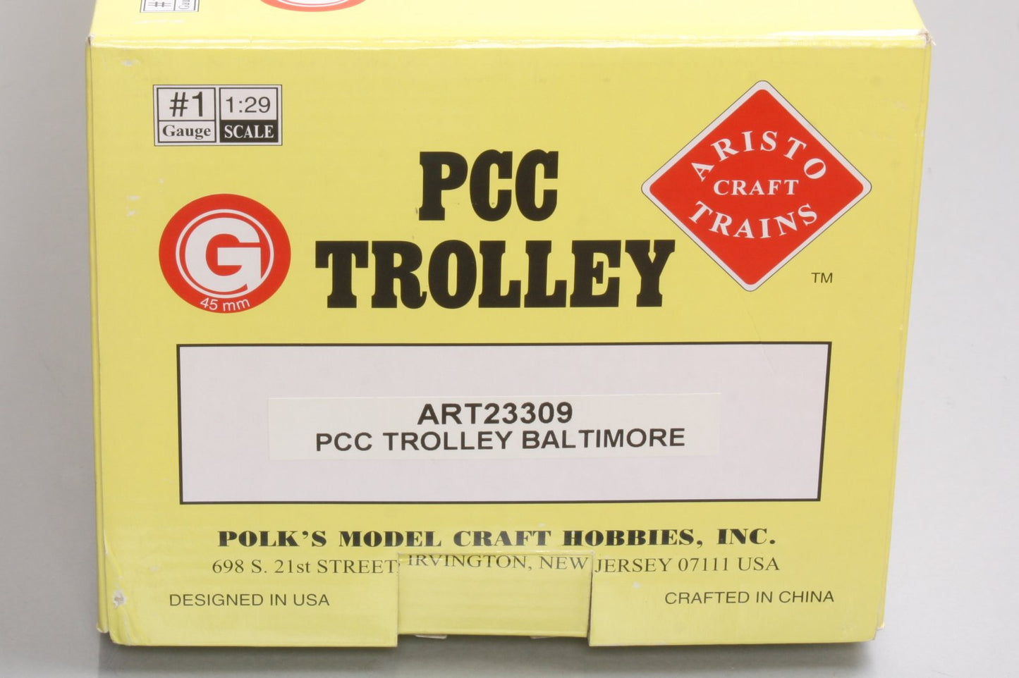 Aristo-Craft 23309 PCC Trolley Baltimore (Metal Wheels)