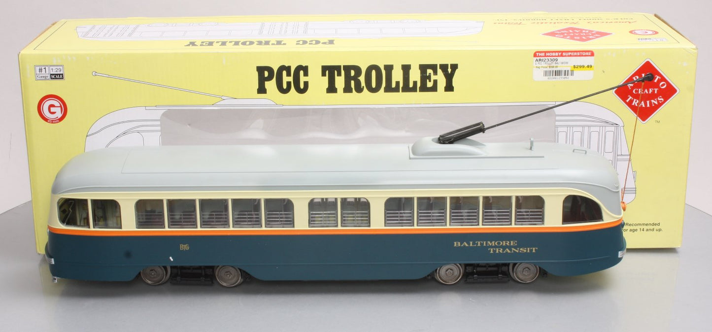 Aristo-Craft 23309 PCC Trolley Baltimore (Metal Wheels)