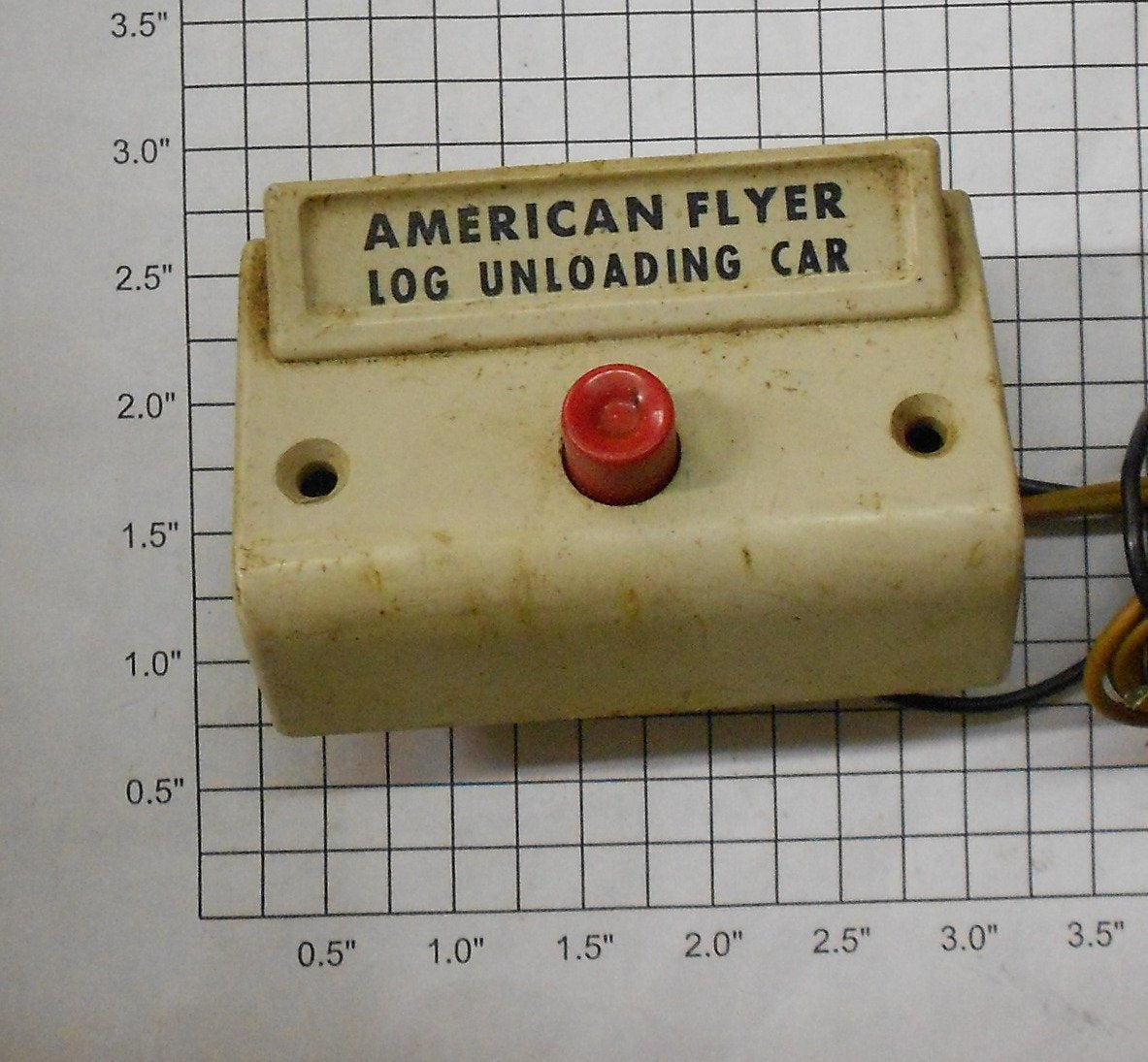 American Flyer 787CW White Log Unloading Car Controller