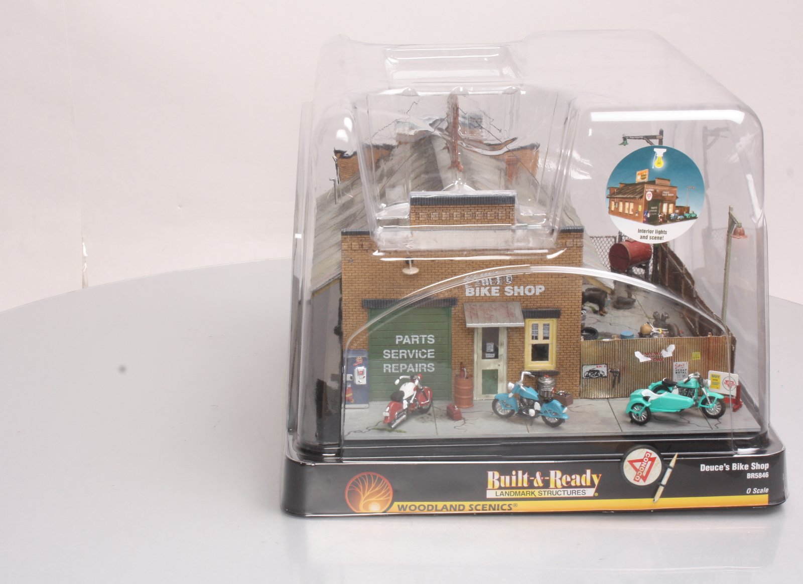 Woodland Scenics 1:87 HO Downtown on sale Deuce's Bike Shop Repairs Building BR5846 NEW