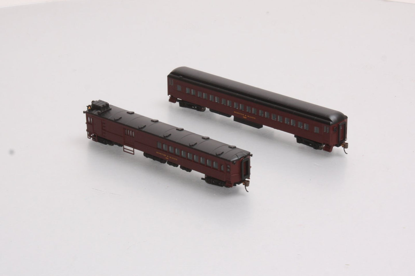 Bachmann 81467 N B&M EMC Gas Electric Doodlebug w/ Trailer Coach (DCC)