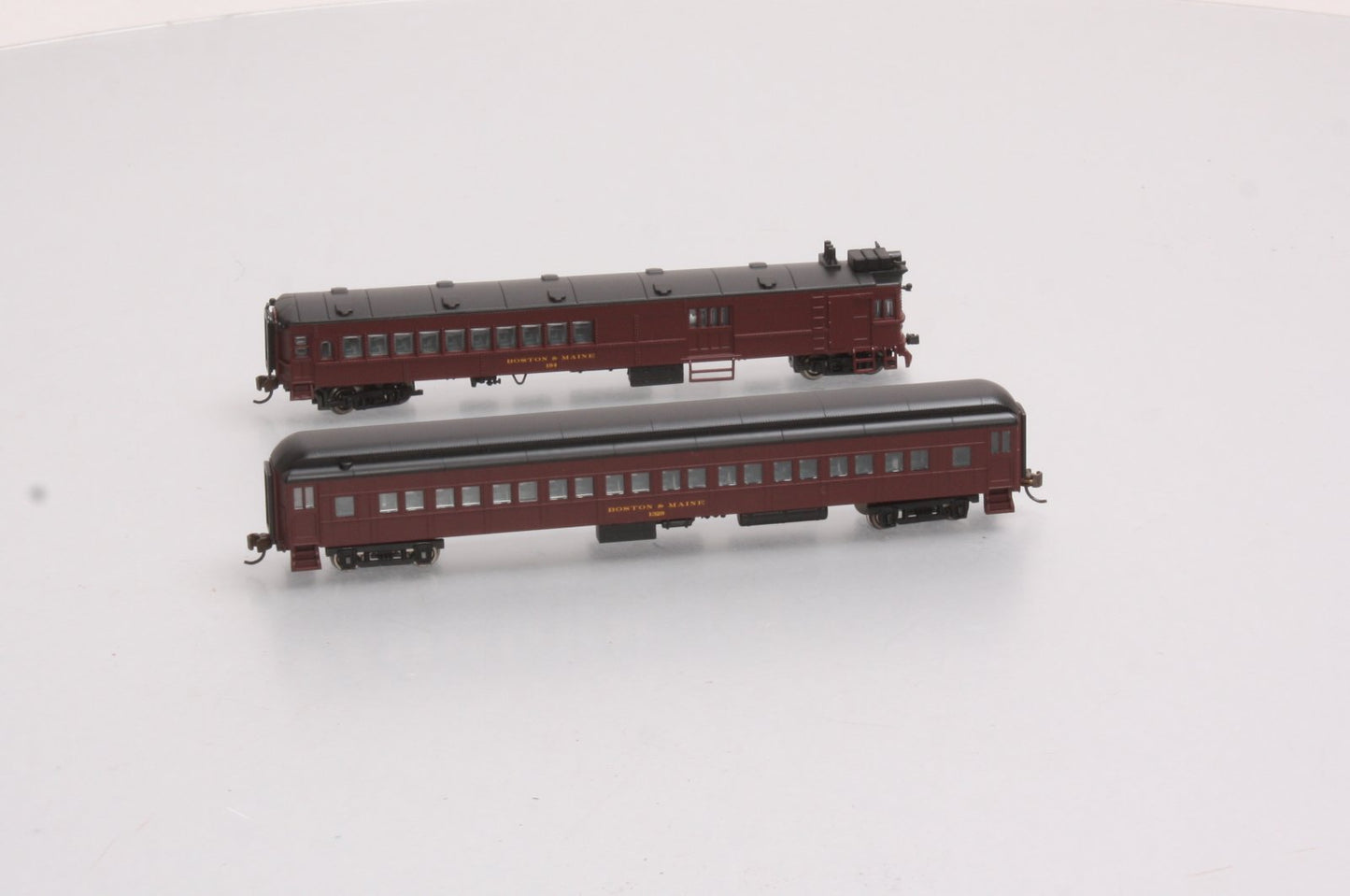 Bachmann 81467 N B&M EMC Gas Electric Doodlebug w/ Trailer Coach (DCC)