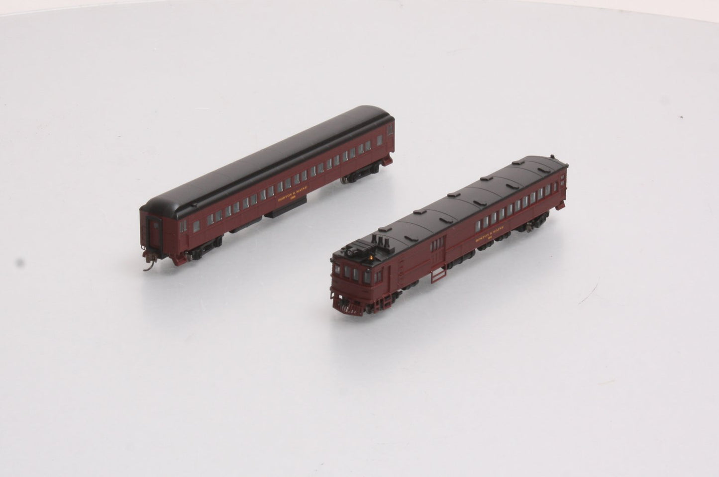 Bachmann 81467 N B&M EMC Gas Electric Doodlebug w/ Trailer Coach (DCC)